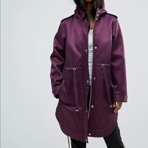 ASOS Bonded Parka with Fleece Lining